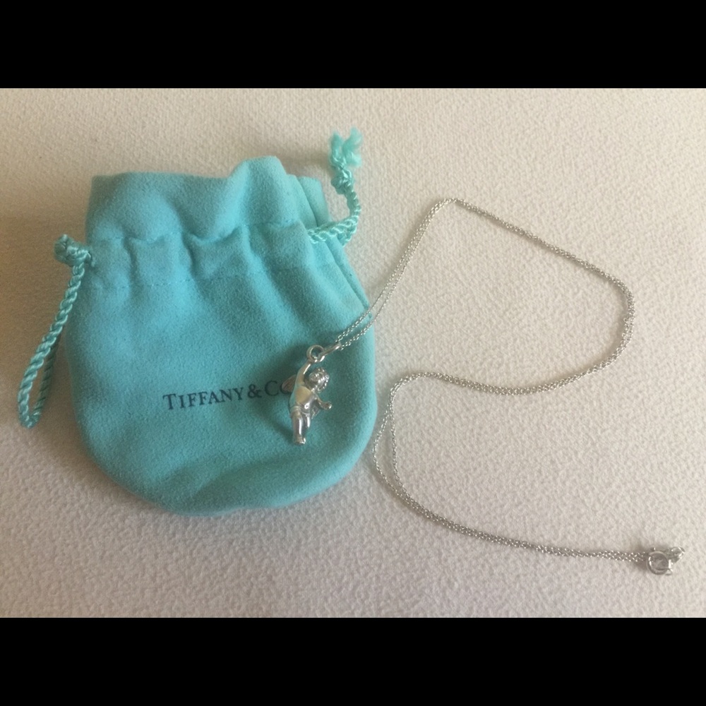 Tiffany & Co. Cherub Charm and Chain